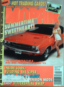 HIGH PERFORMANCE MOPAR 1992 SEPT - BUILDING A VIPER